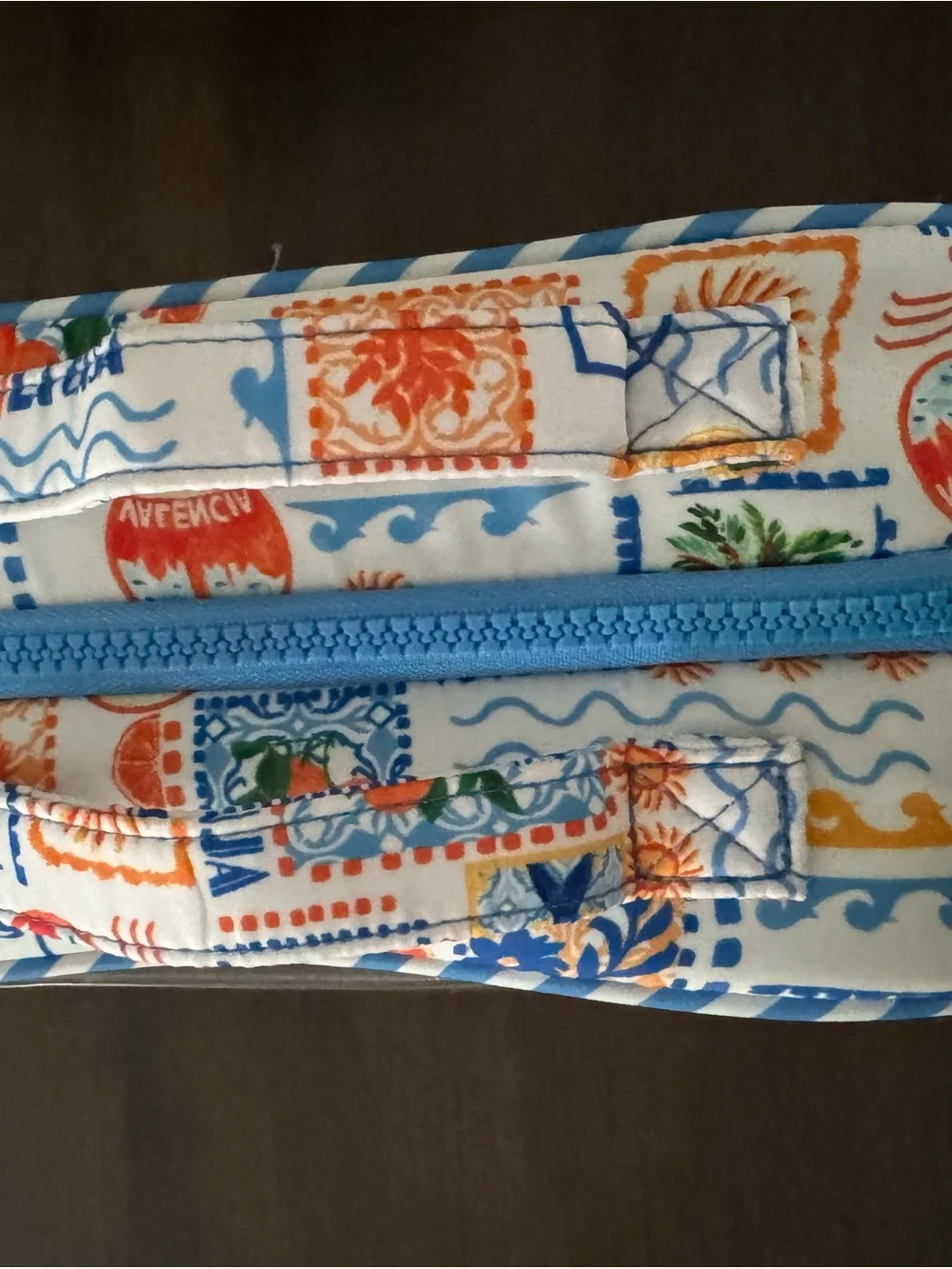Mediterranean  designed Clear Cosmetic Travel Bag
